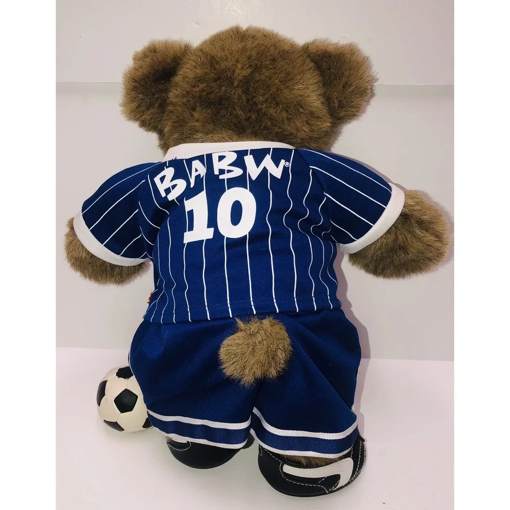 Build A Bear Soccer Player Plush Teddy Bear Uniform Knee‎ Pads Cleats Ball Y2K